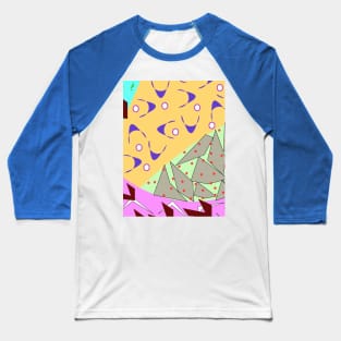 Flock Of Colorful Birds Baseball T-Shirt